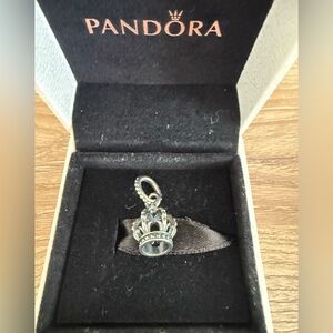 Noble Splendor Crown Pandora Sterling Silver Bead Dangle Charm